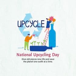 Creative National Upcycling Day social media post design