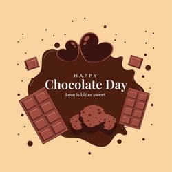 Chocolate Day promotional post for offers and discounts with product mockup – AiFlexa