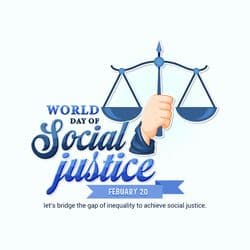 Social Justice Day awareness post featuring equality and fairness icons – AiFlexa