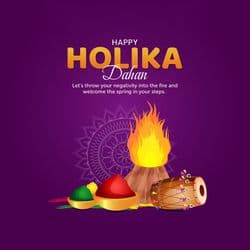 Mythological Holika and Prahlad story visual with fire and devotion – AiFlexa