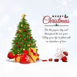 Creative Christmas greeting post design with snowy background and holiday icons by AiFlexa