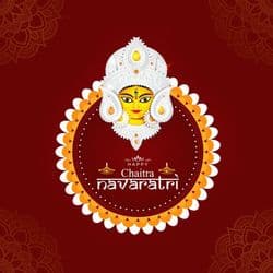 Minimal design Chaitra Navratri post for Instagram – AiFlexa