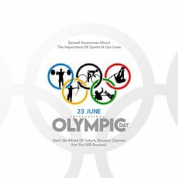 International Olympic Day sports social media post design