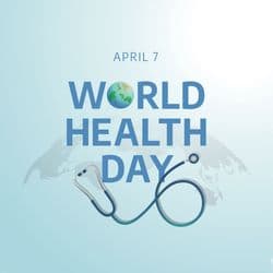 Social media design template promoting health awareness for World Health Day – AiFlexa