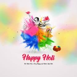 Holi sale post with bright colors, discount tags, and shopping visuals – AiFlexa