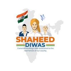 Minimalist design honoring Indian martyrs with candle and flag – AiFlexa