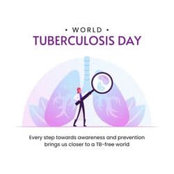 Infographic design with TB symptoms and awareness data – AiFlexa