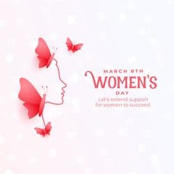 Women’s Day post promoting health and wellness with fitness and self-care icons – AiFlexa