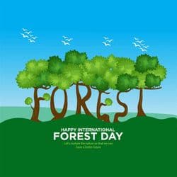 Forest conservation post with trees, greenery, and eco message – AiFlexa