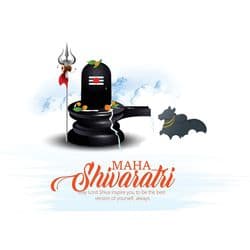 Devotional Maha Shivratri social media post with Lord Shiva’s trishul and damru – AiFlexa