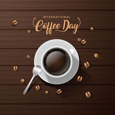 International Coffee Day celebration social media template design