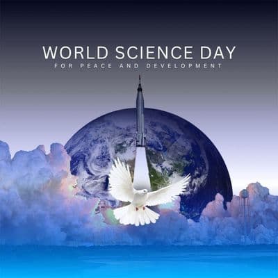 World Science Day awareness social media post design template