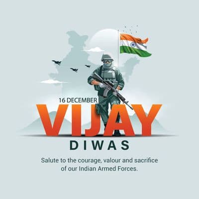 Vijay Diwas India patriotic tribute social media creative