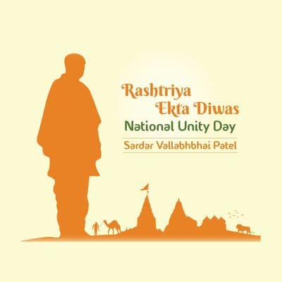 National Unity Day social media post template design