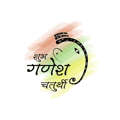 Ganesh Chaturthi social media design with quotes and wishes