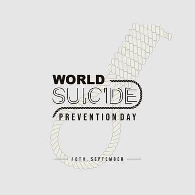 World Suicide Prevention Day motivational quote post template