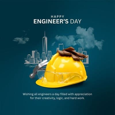 Engineer’s Day motivational quote social media template