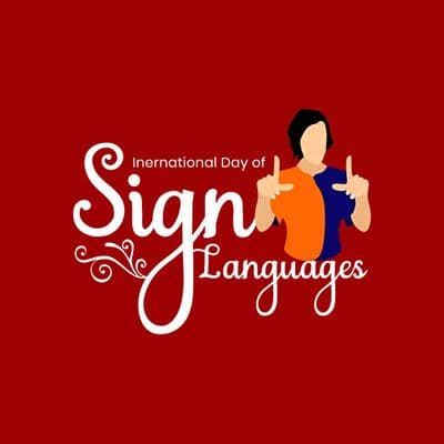Educational social media design for International Day of Sign Languages