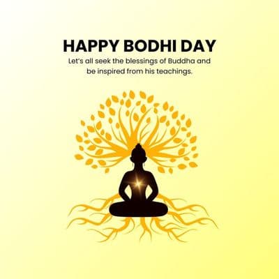 Bodhi Day Zen Art HD Image | Buddha Enlightenment