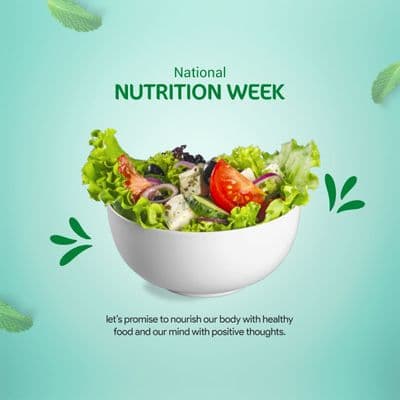 Nutrition week business promotion social media post template