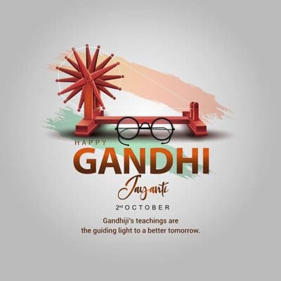 Gandhi Jayanti business promotion social media design template