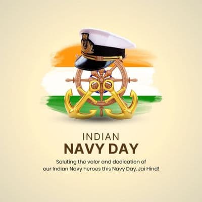 Indian Navy Day maritime strength and heroes tribute social media creative