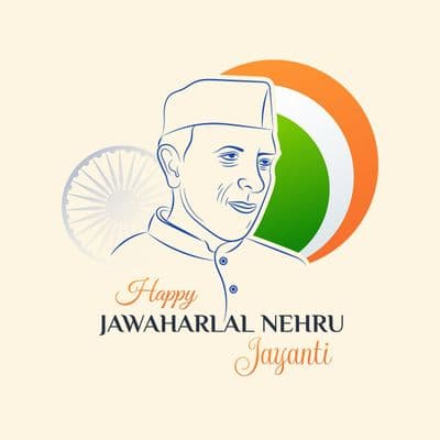 Nehru Jayanti tribute and memorial social media template