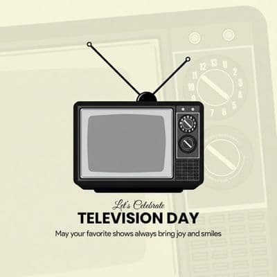Creative World Television Day post design template by AiFlexa