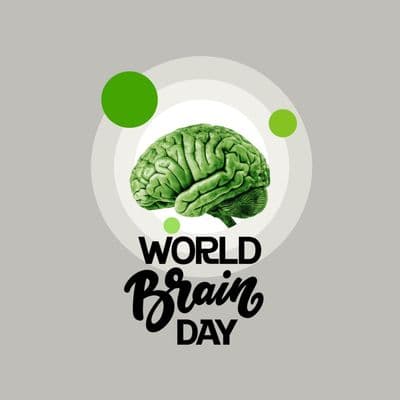 Professional World Brain Day creative for business and medical awareness