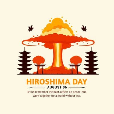 Customizable Hiroshima Day post template design