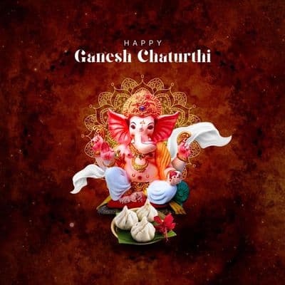 Ganesh Chaturthi cultural and spiritual social media design