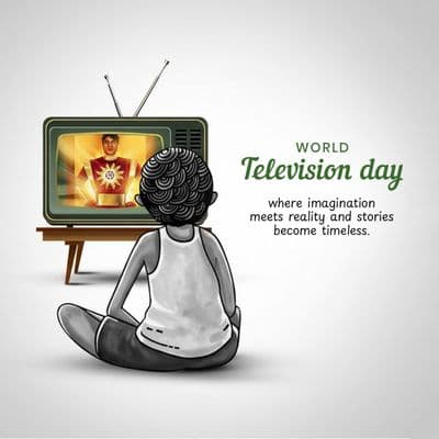 World Television Day historical post design template by AiFlexa