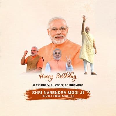 National pride social media template for Narendra Modi Ji Birthday