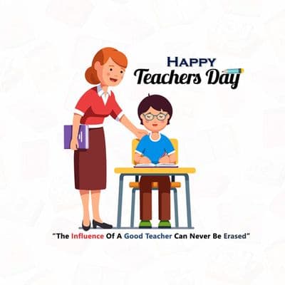 Minimal creative Teachers’ Day social media post template