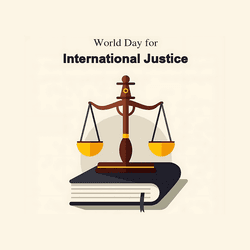 Justice campaign social post template for awareness events