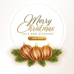 Colorful Merry Christmas social media post with festive icons