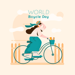 Engaging social media post design for World Bicycle Day