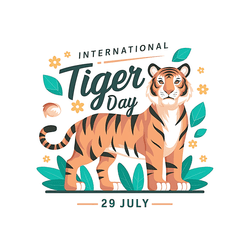 Carousel post template showing tiger facts and stats