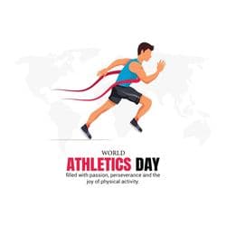 Professional Athlete Day post template from AiFlexa for schools, brands, and businesses to honor sports achievements and share inspiring content online.