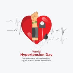 World Hypertension Day Digital Awareness Poster by AiFlexa