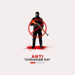 Custom Poster for Anti-Terrorism Day Awareness by AiFlexa