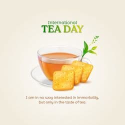 International Tea Day Digital Poster by AiFlexa for Cafes & Brands