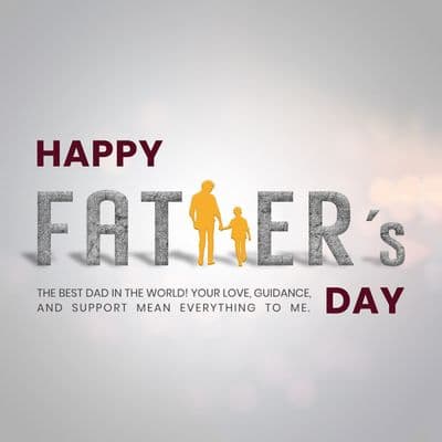 Father’s Day tribute card designed for schools and community