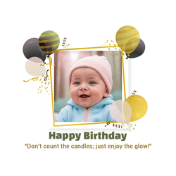 Engaging and vibrant Happy Birthday social media post template