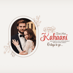 Countdown post template showing “X Days to Go” with bold typography and event icons